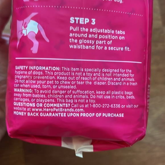 2 packs of OUT! Petcare comfort-dri disposable diapers for female dogs - Picture 5 of 11